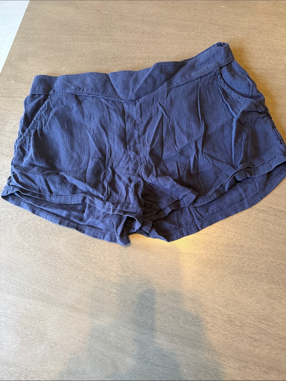 aerie Navy Casual Lightweight Shorts